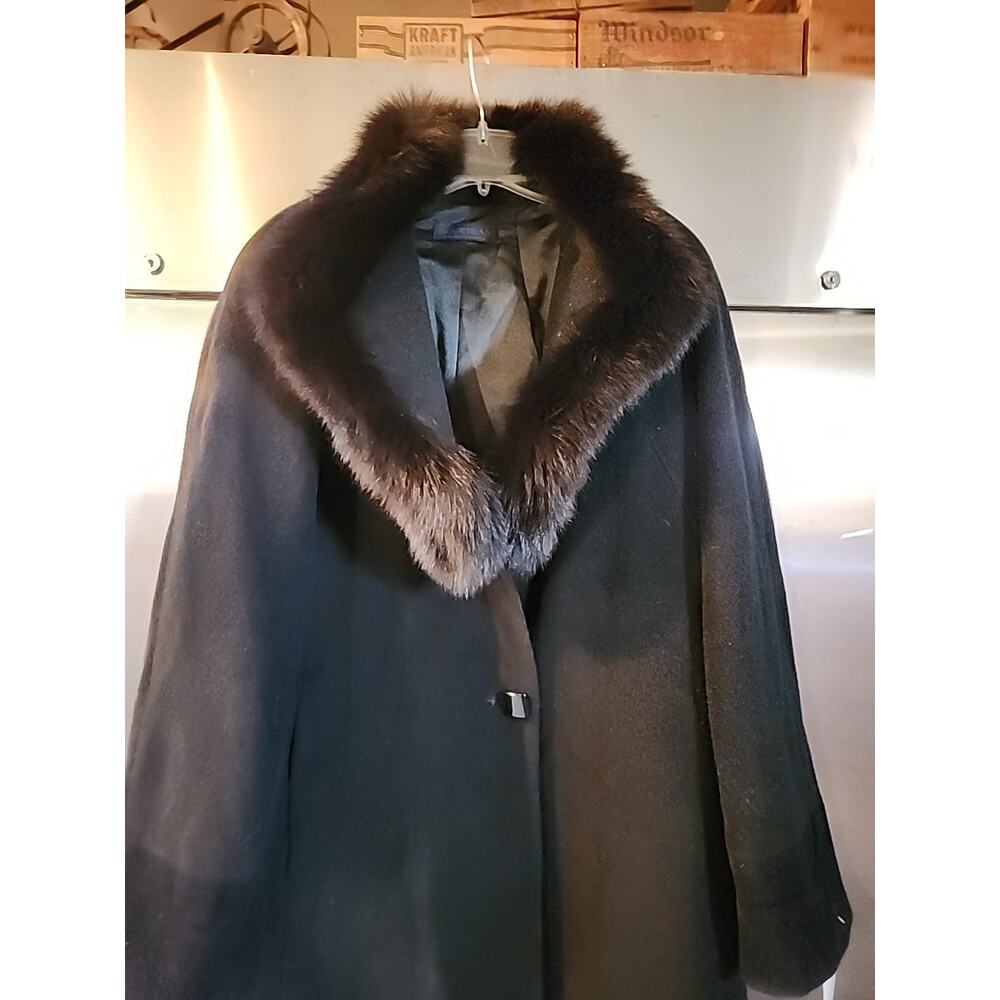 Jimmy Hourihan Wool Long Trench Coat Black Ireland